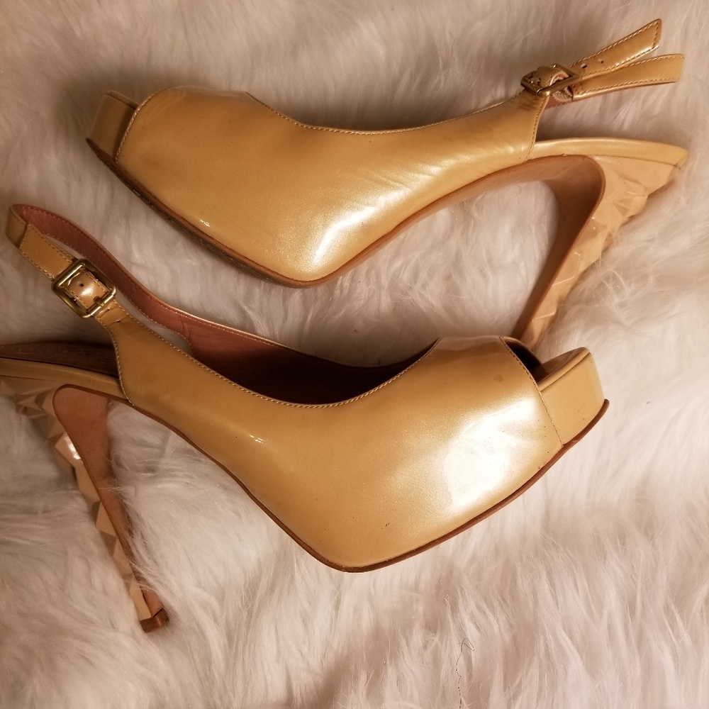 Vince Camuto Peep Toe Slingback Heels
